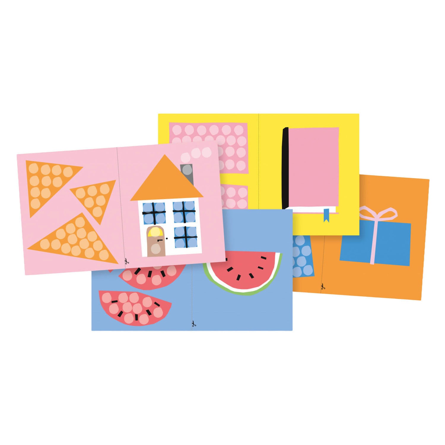 Playmais - mais kaarten versieren vormen & kleuren - 24 stuks