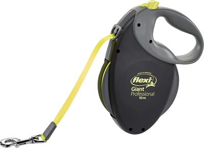 Flexi - rollijn giant tape professional neon zwart / geel
