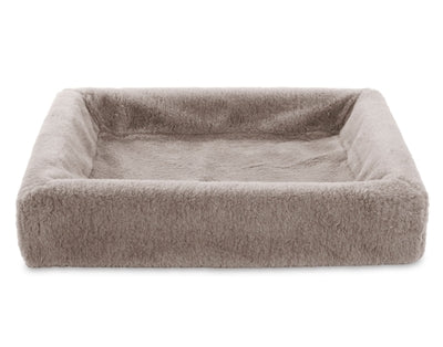 Bia - fleece hoes hondenmand taupe