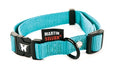 Martin - halsband verstelbaar nylon turquoise
