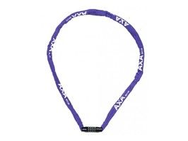 Axa slotketting rigid 120cm codeslot paars (kaart)