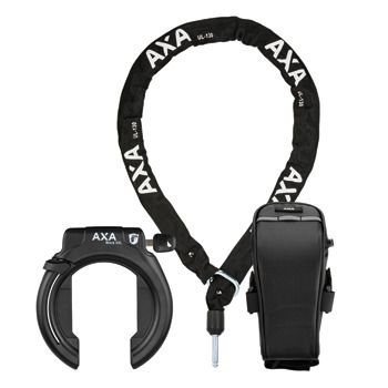 Axa - Ringslot block xxl + zadeltas + ulc130 ketting uitn.