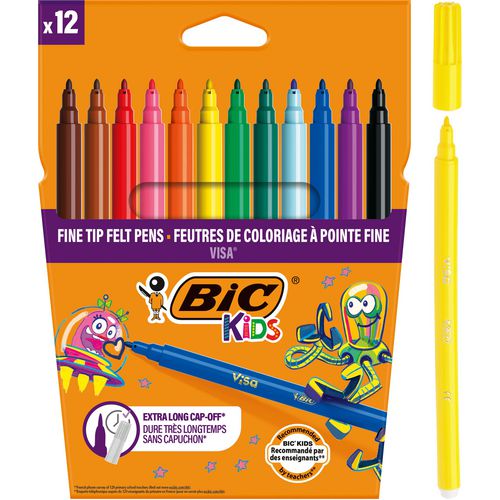 Bic viltstiften visa assorti 12st