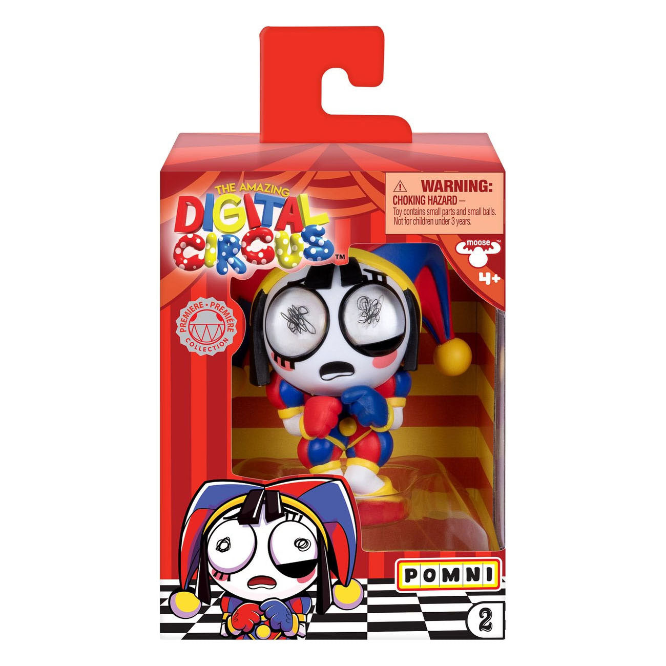 Moose Toys - Moose Toys The amazing digital circus - vinyl figuur pomni