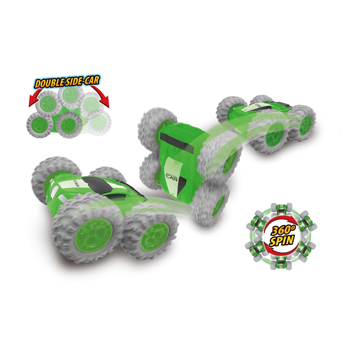 Gear2play rc flip 360 stunt racer groen