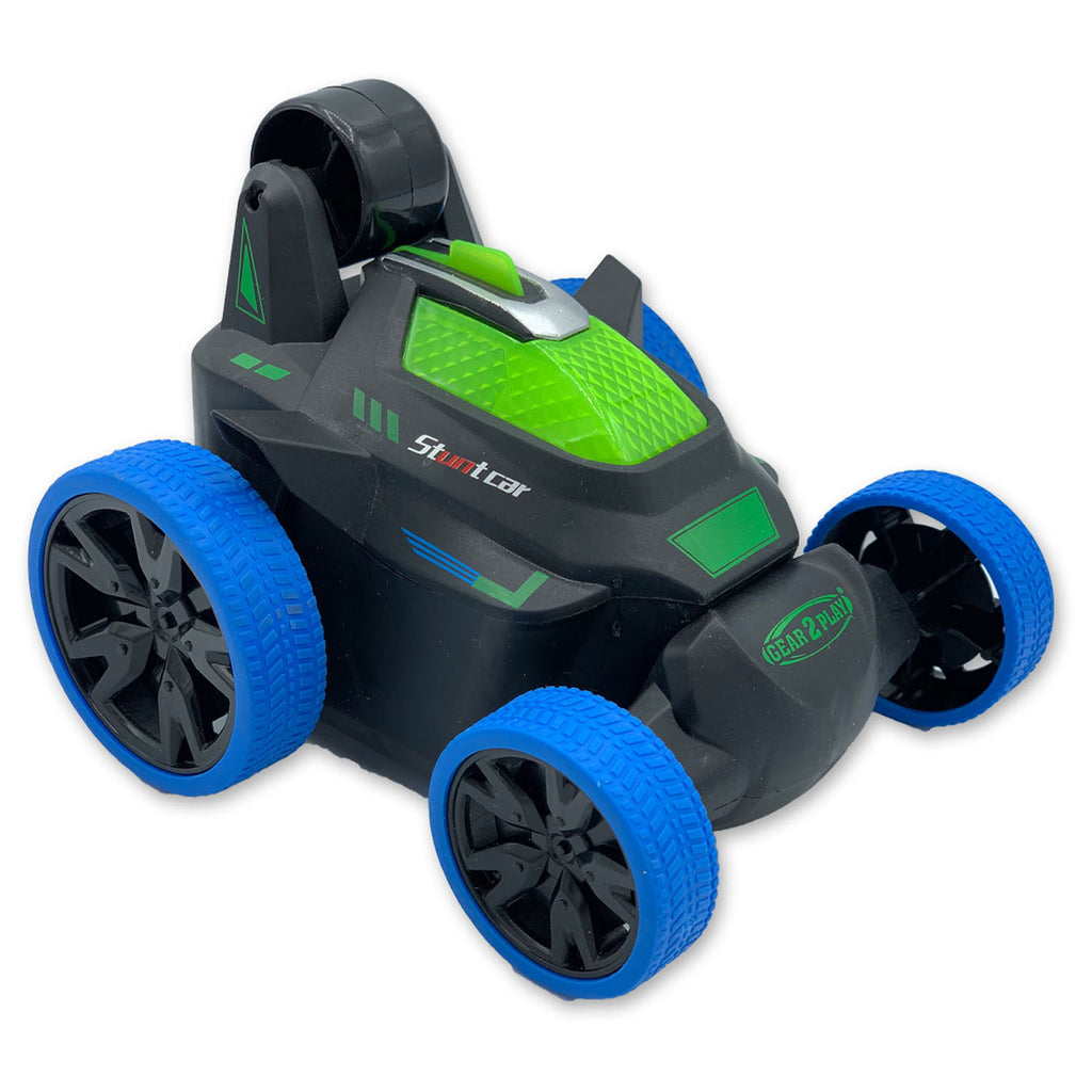Gear2play rc stunt roll bestuurbare auto blauw