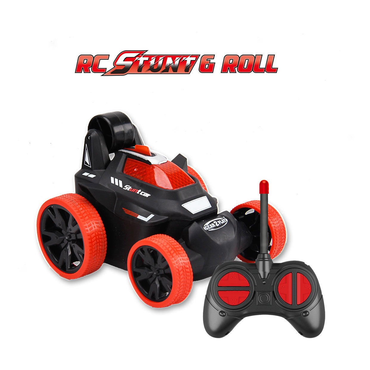 Gear2play rc stunt roll bestuurbare auto rood