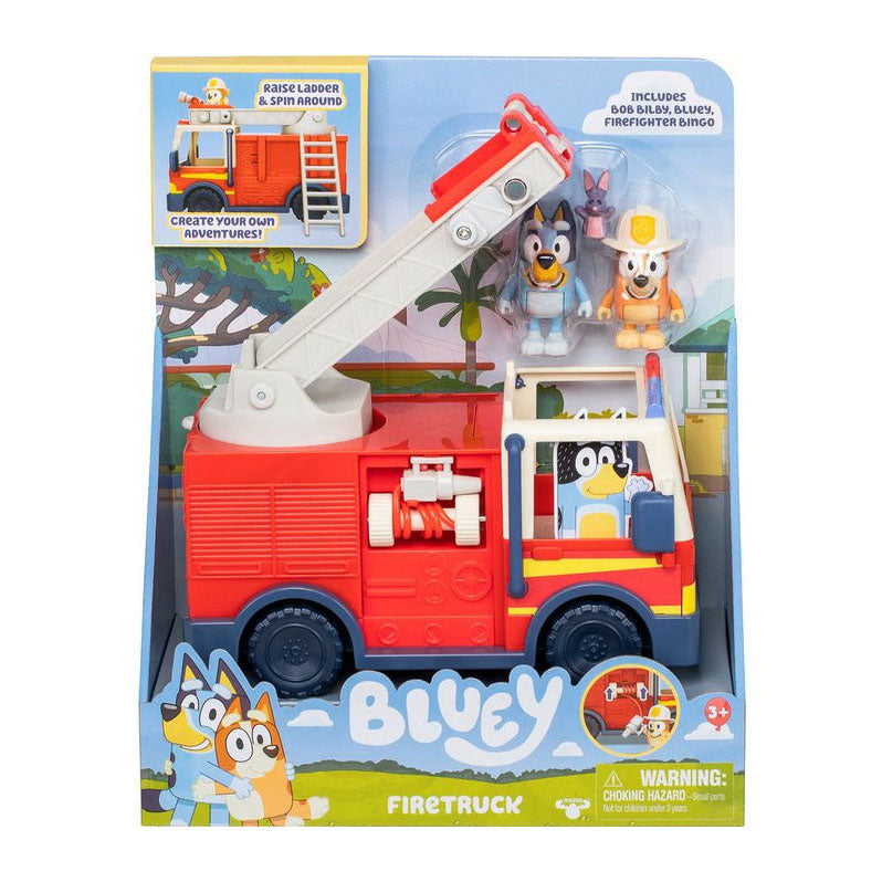 Moose Toys - Moose Toys Bluey's brandweerwagen met 2 speelfiguren