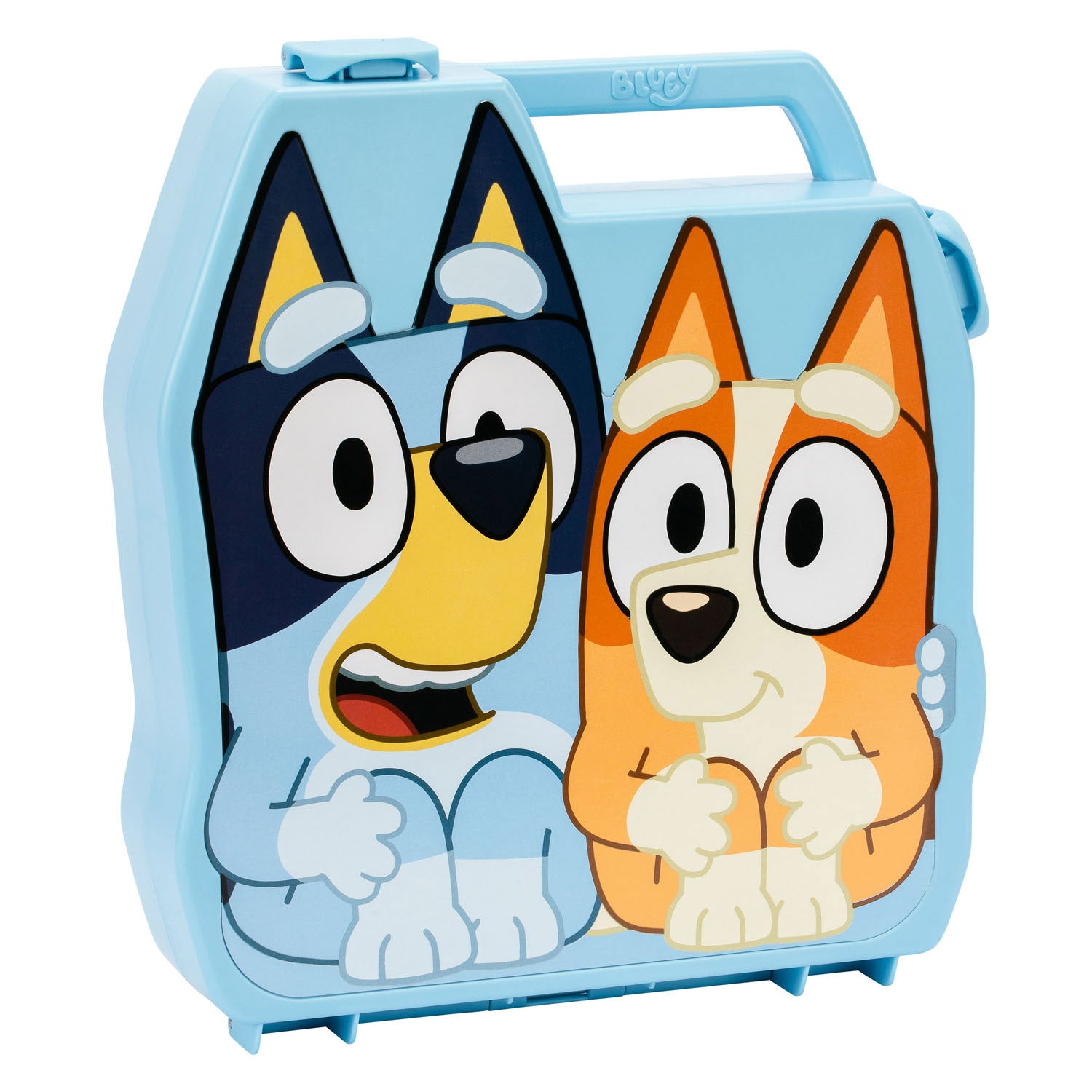 Spectron bluey play go koffer met 8 speelfiguren