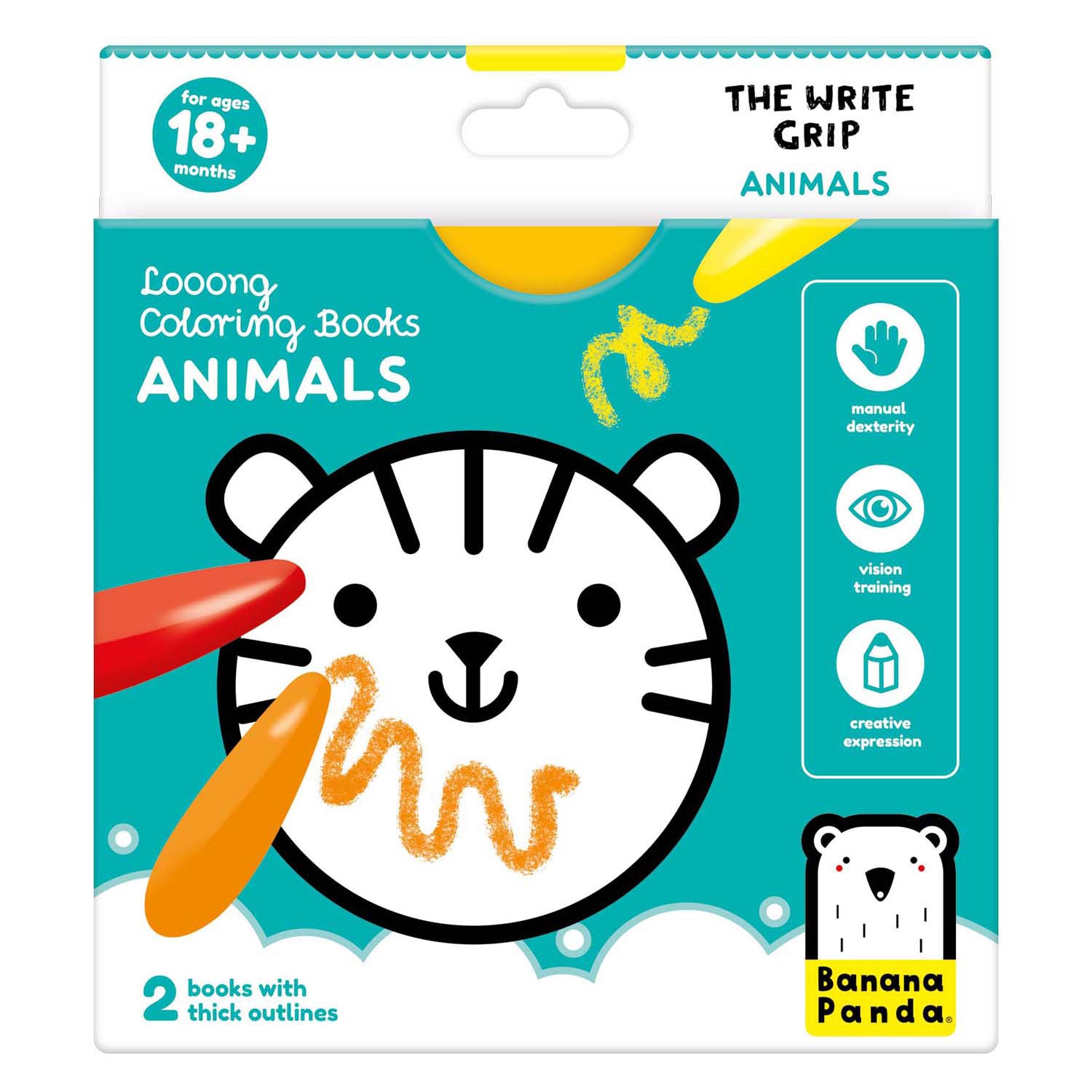 Banana panda - kleurboekje de schrijf greep dieren