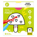 Banana panda - kleurboekje klaar om het bos te tekenen