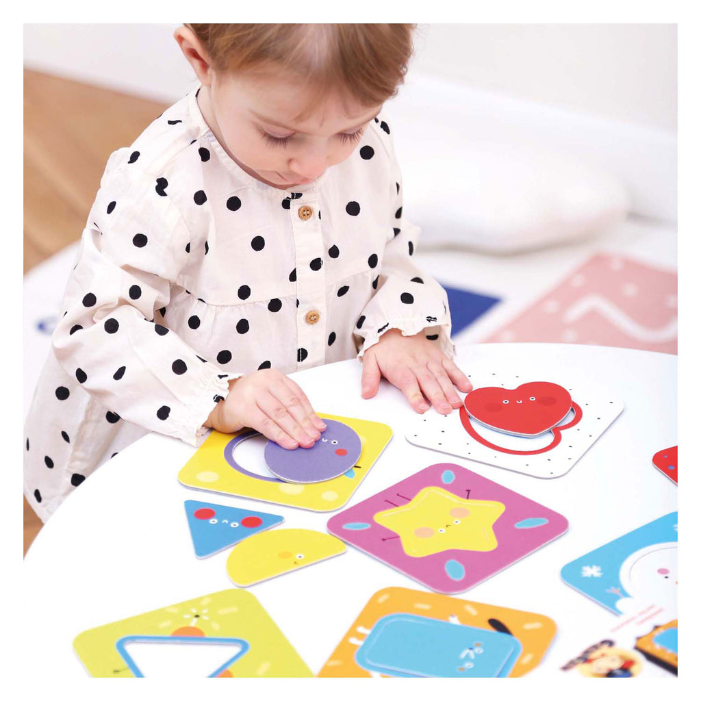 Banana Panda - Banana Panda - on-the-go puzzel ontdek vormen - 16 stuks