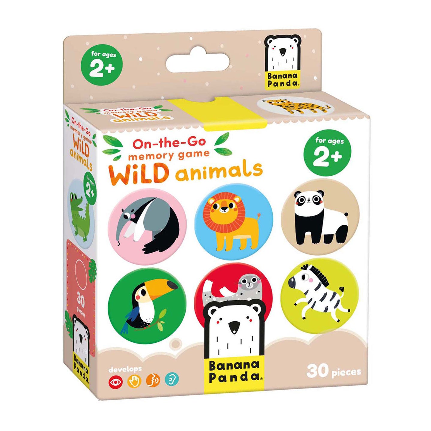 Banana panda - on-the-go memory spel wilde dieren - 30dlg.