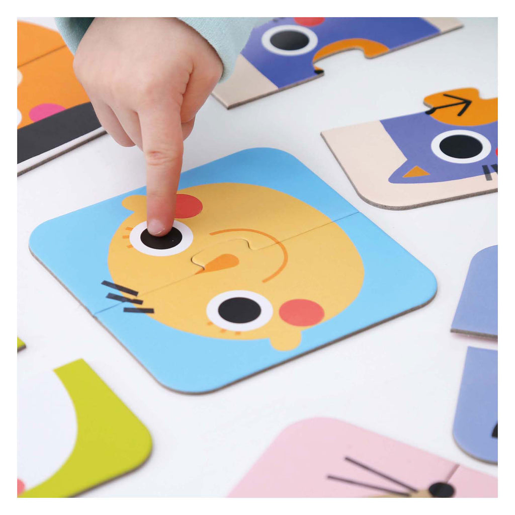 Banana panda - on-the-go puzzel halve gezichten - 16st.