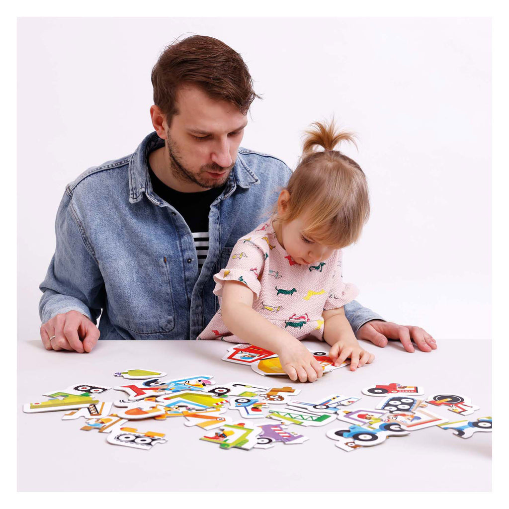 Banana panda - oplopende puzzels voertuigen - 33st.