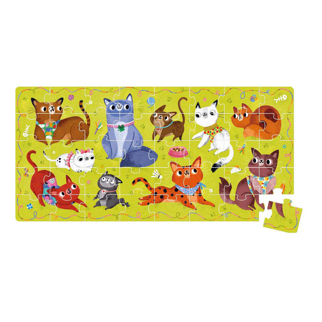 Banana panda - ik hou van katten puzzel - 60st.