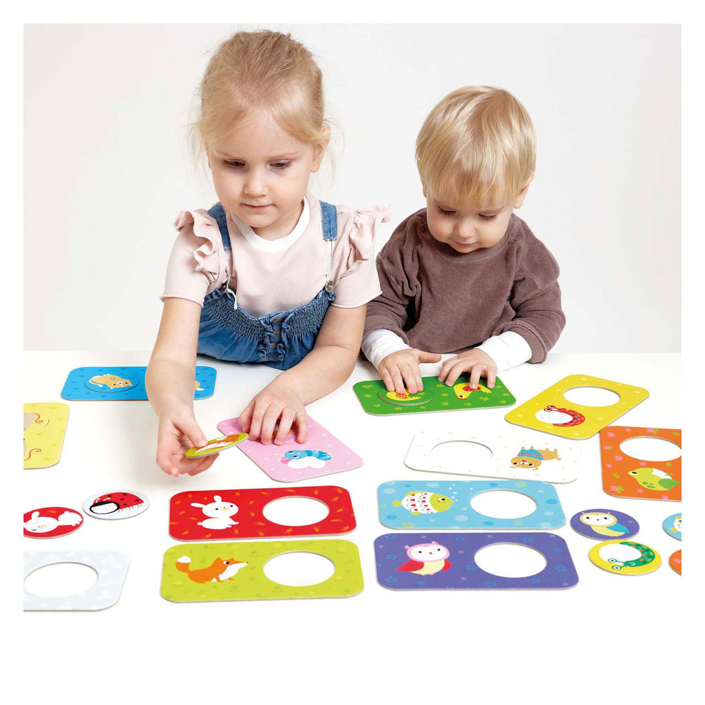 Banana panda - zoek dezelfde vriendjes puzzels - 12st.