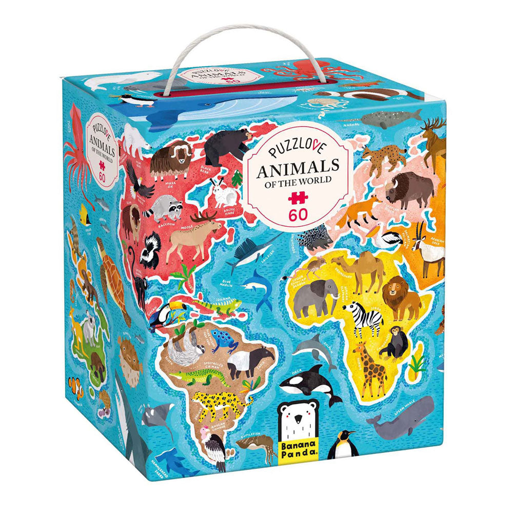 Banana panda - puzzlove dieren over de hele wereld - 60st.