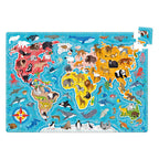 Banana panda puzzelliefde dieren over de wereld (60 pcs).