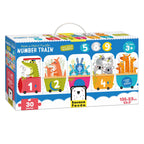 Banana panda - maak de puzzel passend nummer trein - 30st.