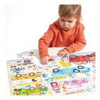 Banana panda puzzel auto's - educatief speelgoed karton 40 stukjes.