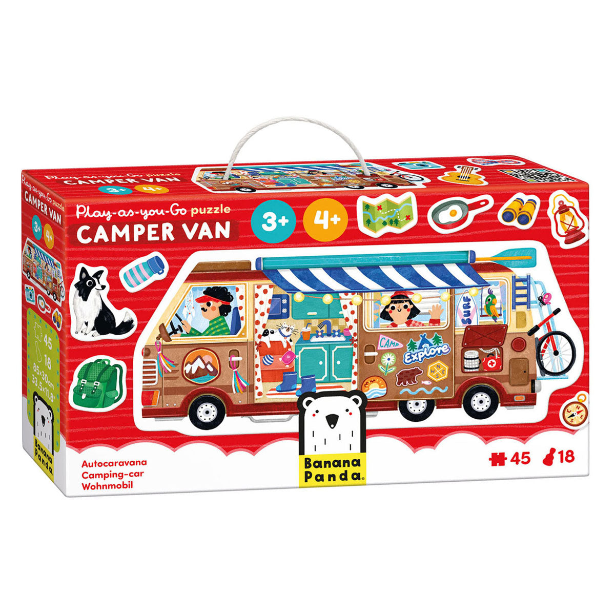 Banana Panda - Banana Panda - play-as-you-go puzzel camper - 45st.