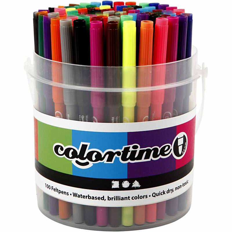 Creativ Company - Creativ Company Https://www.cchobby.nl/colortime-stiften-lijndikte-2-mm-diverse-kleuren-100-stuk-1-emmer