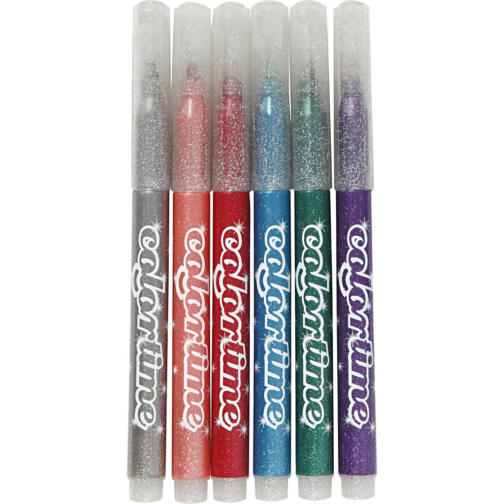 Creativ Company - Creativ Company Https://www.cchobby.nl/colortime-glitterstiften-lijndikte-2-mm-diverse-kleuren-6-stuk-1-doos