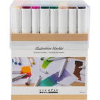 Creativ company tekenstift lijndikte 1+8mm standaardkleuren - 48st.
