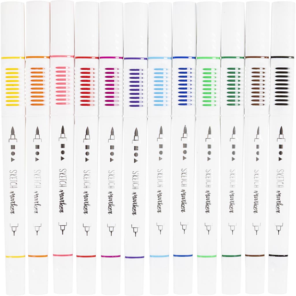 Creativ Company - Creativ Company Https://www.cchobby.nl/tekenstiften-lijndikte-1-2-5-mm-standaardkleuren-12-stuk-1-doos