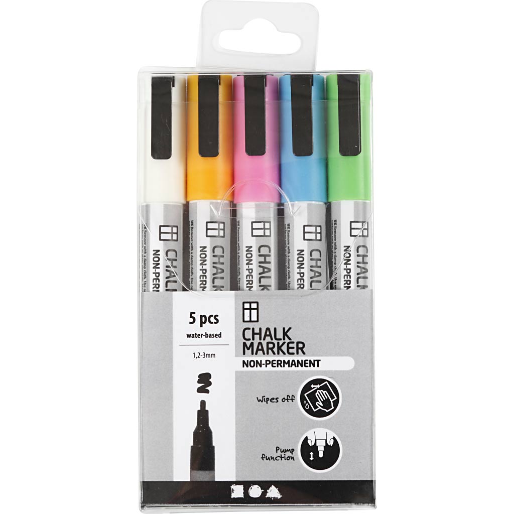 Creativ Company - Creativ Company Https://www.cchobby.nl/krijtstiften-lijndikte-1-2-3-mm-sterke-kleuren-5-stuk-1-doos