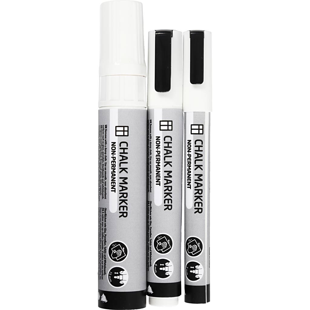 Creativ Company - Creativ Company Https://www.cchobby.nl/krijtstiften-lijndikte-3-6-15-mm-wit-3-stuk-1-doos