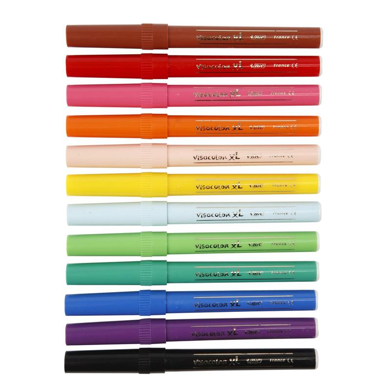 BIC - Https://www.cchobby.nl/-visa-kleur-marker-lijndikte-3-mm-diverse-kleuren-12-stuk-1-doos