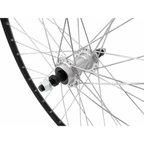 - Achterwiel 28'' aluminium ZAC 2000 zwart geslepen velg - Freewheel - vaste as