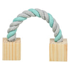 Trixie speeltouw met hout