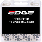 Edge fietsketting 12 speed chn-006 met 116 schakels - zilver