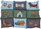 Trixie hondenkussen patchwork blauw groen