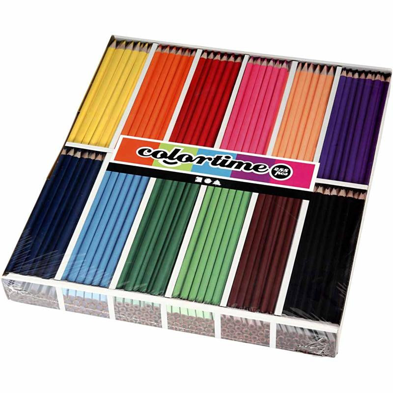 Creativ Company - Creativ Company Https://www.cchobby.nl/colortime-kleurpotloden-l-17-45-cm-vulling-3-mm-diverse-kleuren-12x24-stuk-288-stuk-1-doos