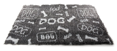 Martin - Vetbed dog print grijs / wit gerecycled