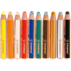 STABILO - STABILO Https://www.cchobby.nl/woody-3-in-1-l-11-cm-dikte-16-mm-vulling-10-mm-diverse-kleuren-10-stuk-1-doos