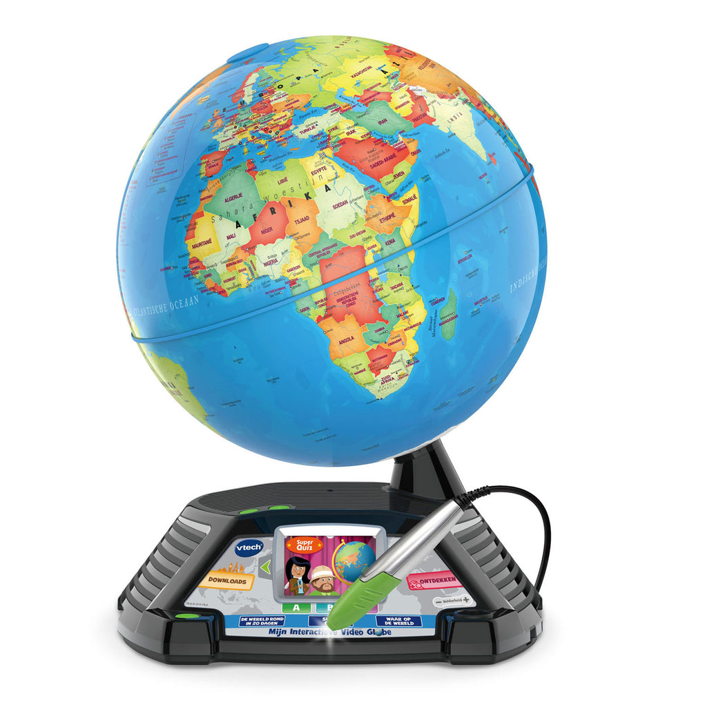 VTech - mijn interactieve video globe - wereldbol kinderen - educatief speelgoed - cadeau - kinderspeelgoed 7 jaar tot 12 jaar