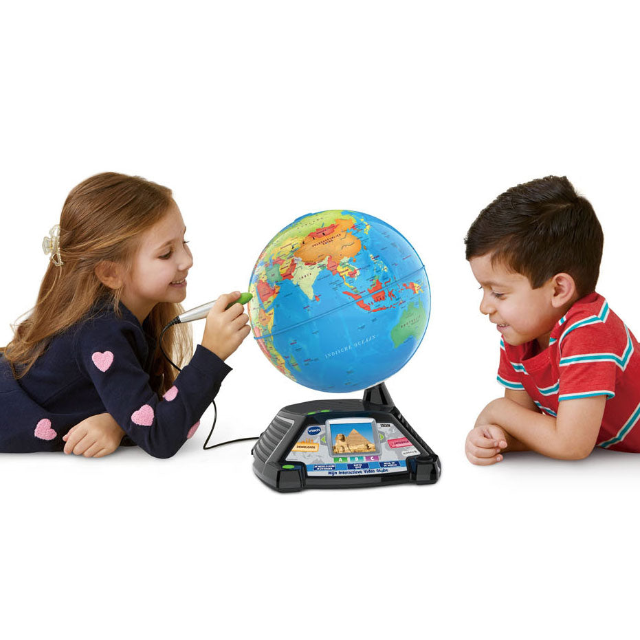 VTech - mijn interactieve video globe - wereldbol kinderen - educatief speelgoed - cadeau - kinderspeelgoed 7 jaar tot 12 jaar