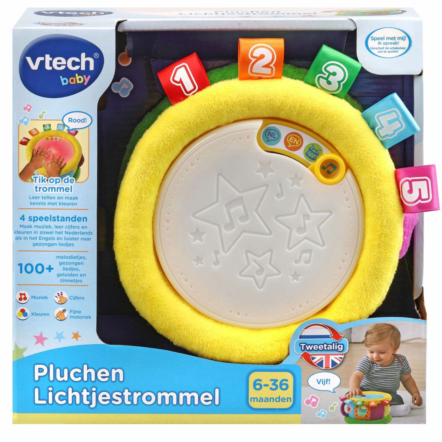 VTech - pluche lichtjestrommel