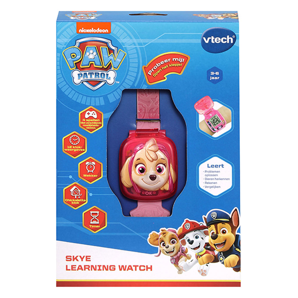 Vtech paw patrol skye learning watch - educatief speelgoed - maak kennis met cijfers en problemen oplossen - 3 tot 7 jaar