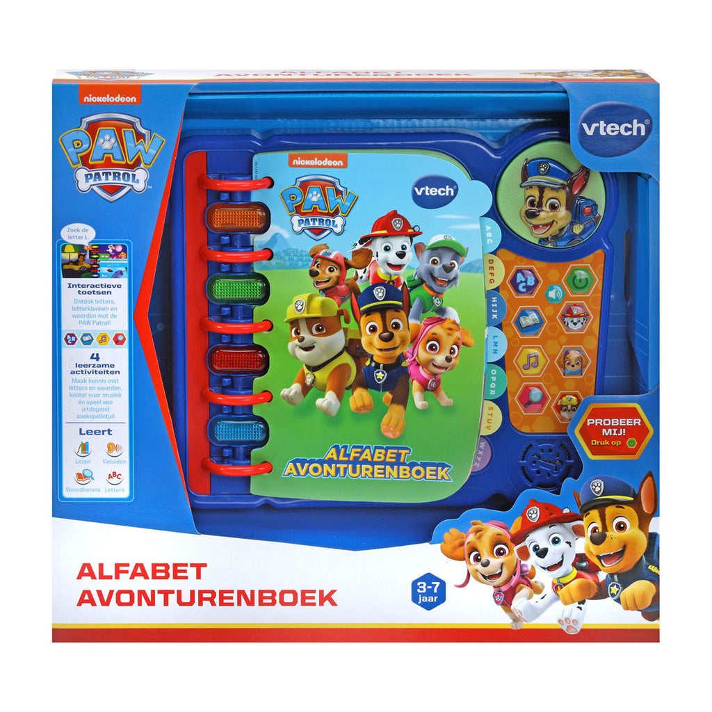 VTech - paw patrol alfabet avonturenboek - educatief speelgoed - interactief boek voor kinderen - vanaf 3 jaar tot 7 jaar