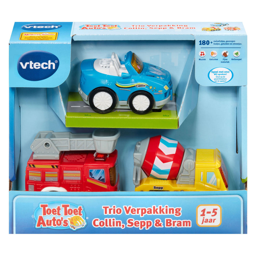 VTech - toet toet auto's trio pack - collin sepp en bram