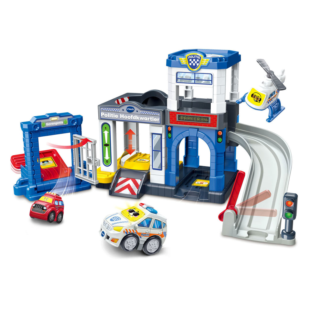 Vtech - Vtech toet toet politie hoofdkwartier - inclusief agent alex - educatief speelgoed - tijd om boeven te vangen - 3 magische sensors - vanaf 1 jaar