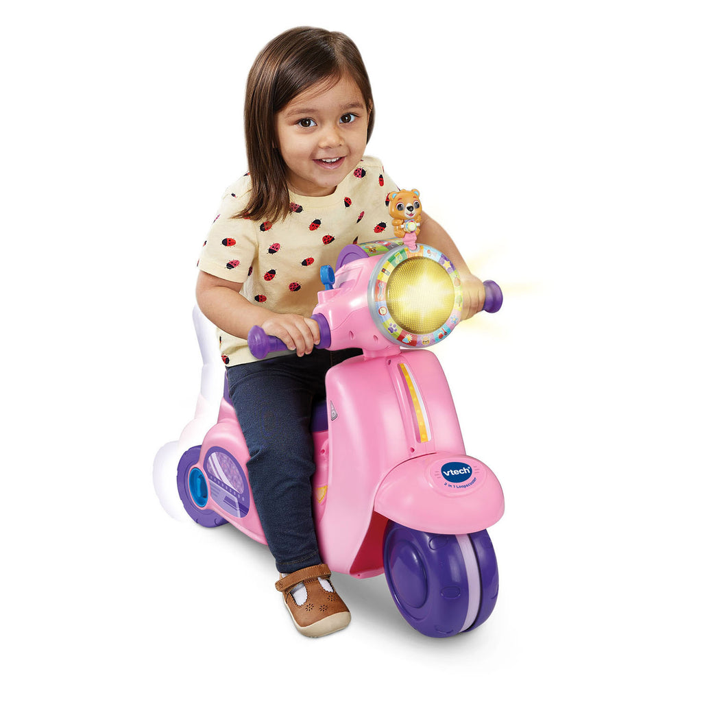 VTech - 2in1 loopscooter roze