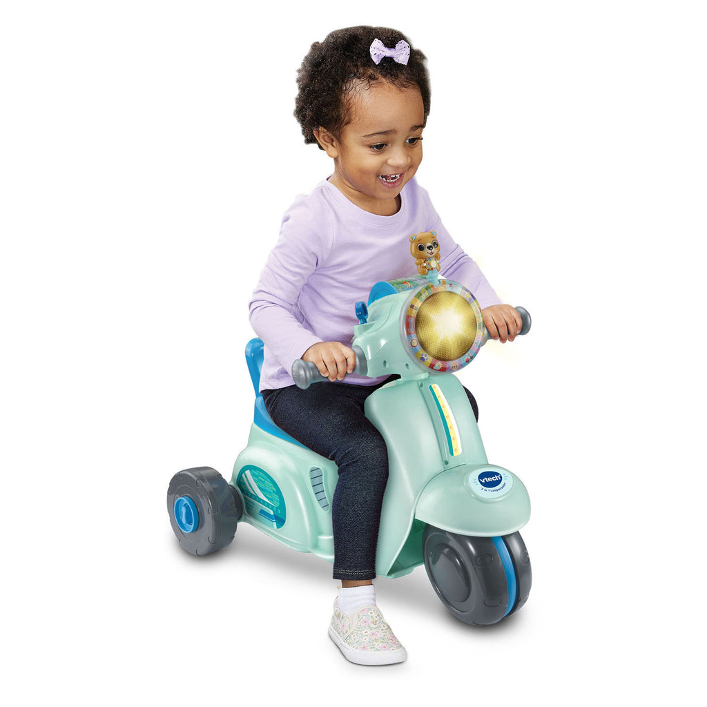 VTech - 2in1 loopscooter blauw