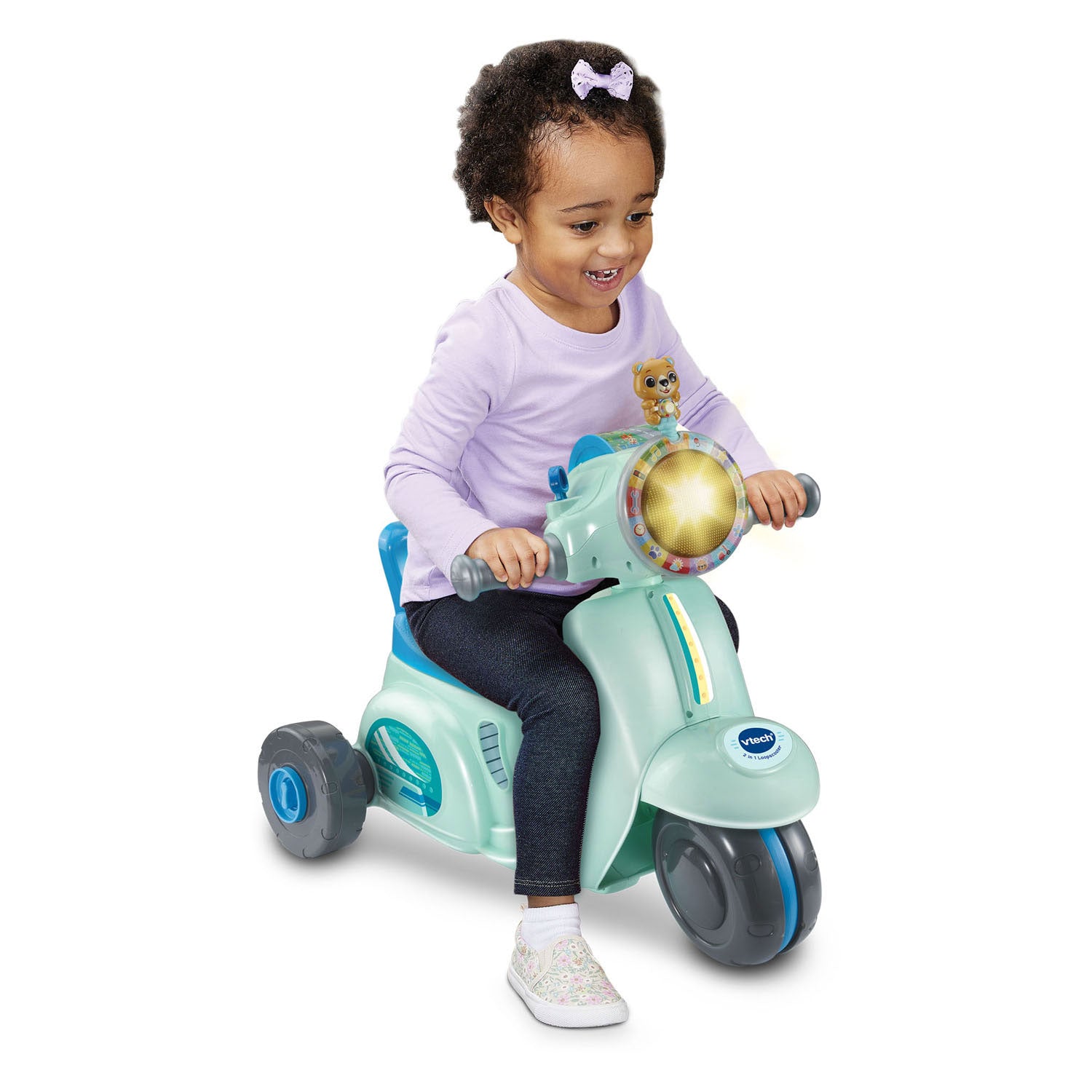 VTech - 2in1 loopscooter blauw